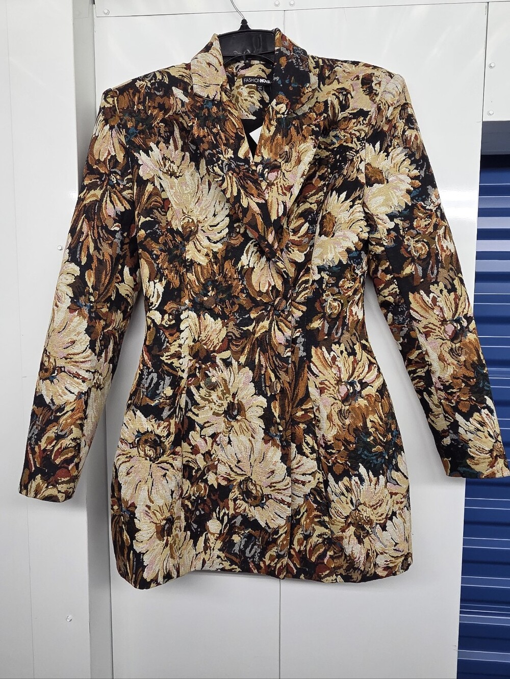 Brocade Jacquard Blazer Mini Dress